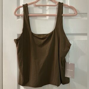 NWT Everlane The Supima Sleeveless Top in Beech | XL